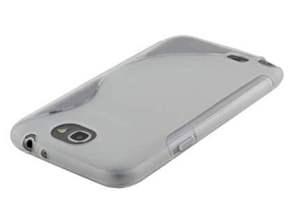 Wave Case for Samsung Galaxy Note 2 4G - Frosted Clear/Clear