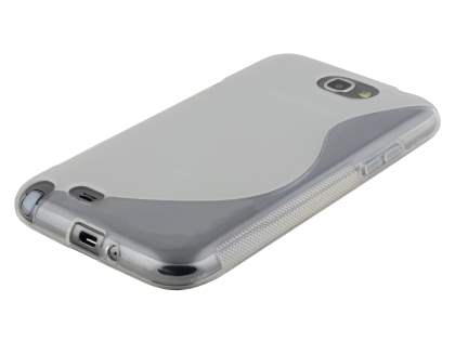 Wave Case for Samsung Galaxy Note 2 4G - Frosted Clear/Clear
