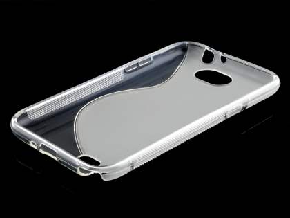 Wave Case for Samsung Galaxy Note 2 4G - Frosted Clear/Clear