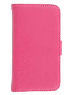 Synthetic Leather Wallet Case with Stand for Samsung Galaxy Trend S7560/S Duos S7562 - Pink