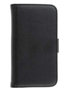 Synthetic Leather Wallet Case with Stand for Samsung Galaxy Trend S7560/S Duos S7562 - Classic Black