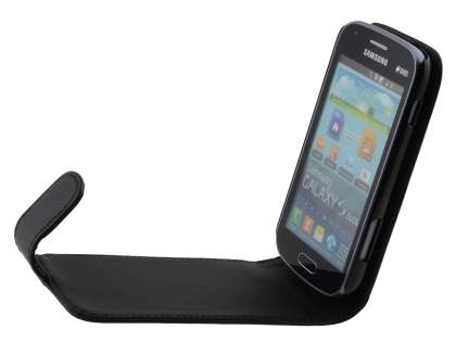 Synthetic Leather Flip Case for Samsung Galaxy Trend S7560 / S Duos S7562 - Black