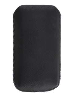 Synthetic Leather Slide-in Case with Pull-out Strap for Sony Xperia acro S LT26w - Classic Black Synthetic Leather Slide-in Case with Pull-out Strap for Sony Xperia acro S LT26w - Classic Black
