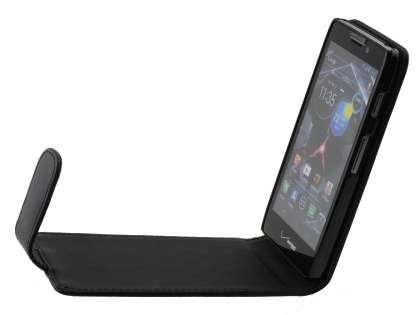 Synthetic Leather Flip Case for Motorola RAZR HD 4G XT925 - Black