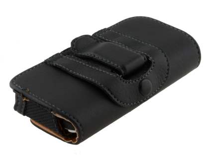 Nokia C5 Synthetic Leather Belt Pouch - Classic Black