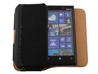 Nokia Lumia 920 Synthetic Leather Belt Pouch - Classic Black