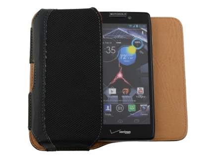 Synthetic Leather Belt Pouch - Mobile Only - Classic Black