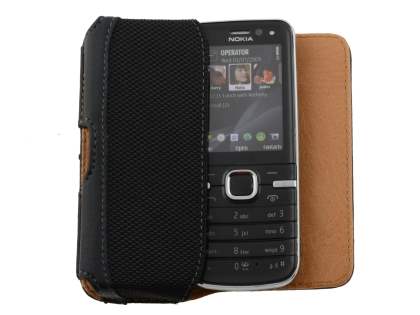 Nokia C5 Synthetic Leather Belt Pouch - Classic Black