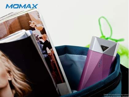 Momax iPower S2 1A USB-A External Battery Recharger with LED Flashlight - Pink