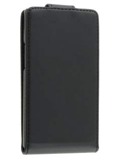 Synthetic Leather Flip Case for LG Optimus L9 P760 - Classic Black