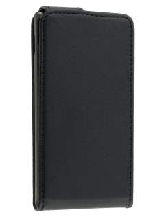 Sony Xperia J ST26i Synthetic Leather Flip Case - Classic Black