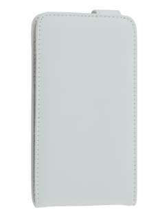Genuine Leather Flip Case for Samsung Galaxy Note 2 4G - White