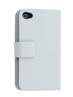 iPhone 4/4S Slim Genuine Leather Portfolio Case - White iPhone 4/4S Slim Genuine Leather Portfolio Case - White