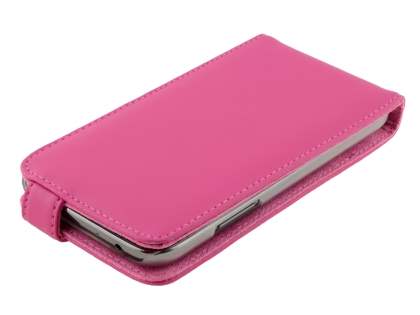 Genuine Leather Flip Case for Samsung Galaxy Note 2 4G - Pink