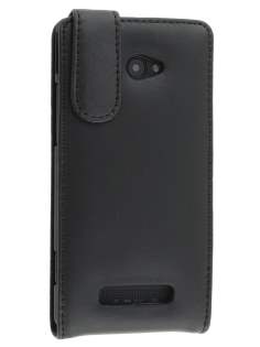 HTC Windows Phone 8X Genuine Leather Flip Case - Black HTC Windows Phone 8X Genuine Leather Flip Case - Black