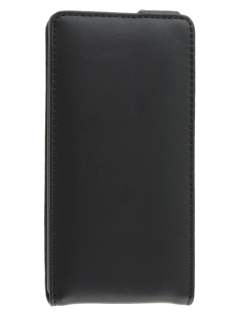 HTC Windows Phone 8X Genuine Leather Flip Case - Black