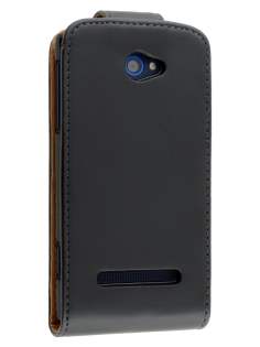 HTC Windows Phone 8S Synthetic Leather Flip Case - Black HTC Windows Phone 8S Synthetic Leather Flip Case - Black