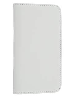 Synthetic Leather Wallet Case with Stand for LG Nexus 4 E960 - Pearl White