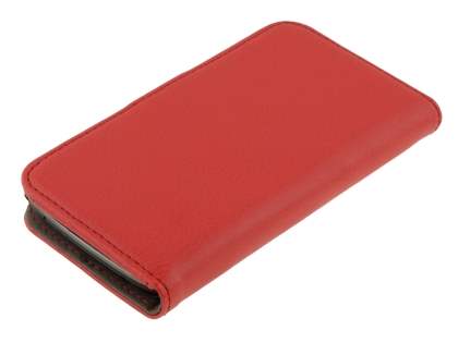 Synthetic Leather Wallet Case with Stand for LG Nexus 4 E960 - Red