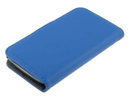 Synthetic Leather Wallet Case with Stand for LG Nexus 4 E960 - Blue
