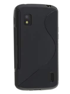 Wave Case for LG Nexus 4 E960 - Frosted Black/Black Soft Cover