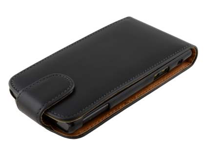 Synthetic Leather Flip Case for Sony Xperia acro S LT26w - Black