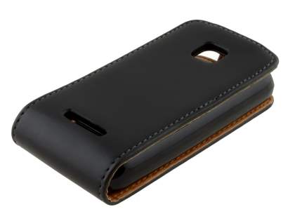 Nokia Asha 311 Synthetic Leather Flip Case - Black