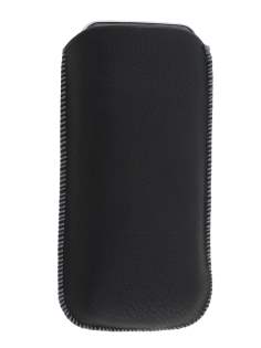 Synthetic Leather Slide-in Case with Pull-out Strap for Nokia C5 - Classic Black Synthetic Leather Slide-in Case with Pull-out Strap for Nokia C5 - Classic Black