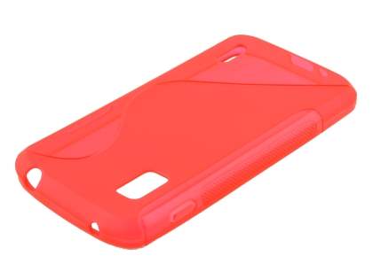 Wave Case for LG Nexus 4 E960 - Frosted Red/Red