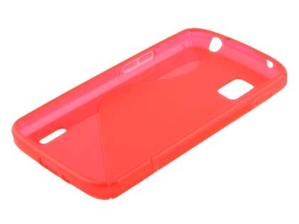 Wave Case for LG Nexus 4 E960 - Frosted Red/Red