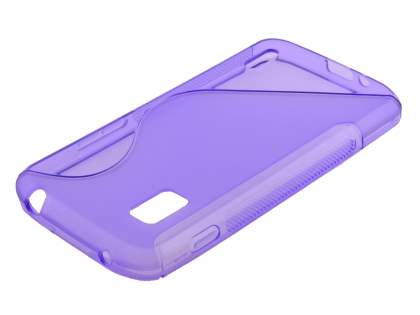 Wave Case for LG Nexus 4 E960 - Frosted Purple/Purple