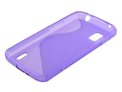 Wave Case for LG Nexus 4 E960 - Frosted Purple/Purple