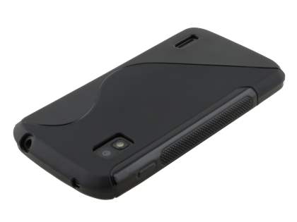 Wave Case for LG Nexus 4 E960 - Frosted Black/Black