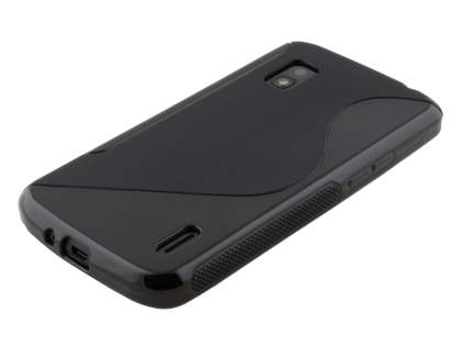 Wave Case for LG Nexus 4 E960 - Frosted Black/Black