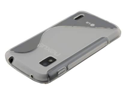 Wave Case for LG Nexus 4 E960 - Frosted Clear/Clear