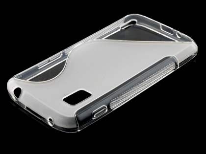 Wave Case for LG Nexus 4 E960 - Frosted Clear/Clear