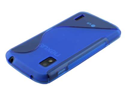 Wave Case for LG Nexus 4 E960 - Frosted Blue/Blue