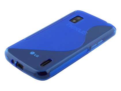 Wave Case for LG Nexus 4 E960 - Frosted Blue/Blue