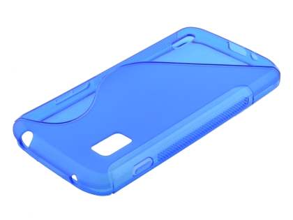 Wave Case for LG Nexus 4 E960 - Frosted Blue/Blue