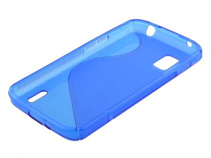 Wave Case for LG Nexus 4 E960 - Frosted Blue/Blue