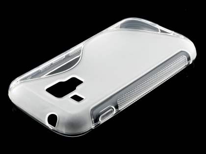 Wave Case for Samsung Galaxy Trend Plus S7583T/S Duos S7562 - Frosted Clear/Clear