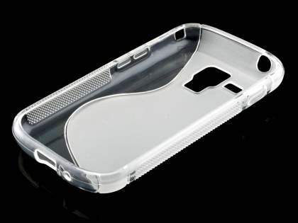 Wave Case for Samsung Galaxy Trend Plus S7583T/S Duos S7562 - Frosted Clear/Clear