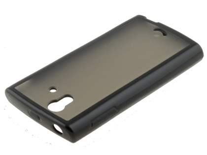 Dual-Design Case for Sony Ericsson Xperia Ray - Black/Frosted Grey