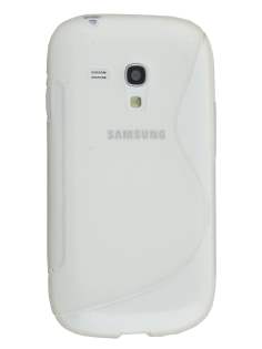 Wave Case for Samsung I8190 Galaxy S3 mini - Frosted Clear/Clear Soft Cover