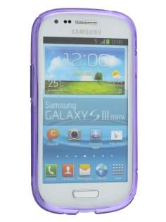 Wave Case for Samsung I8190 Galaxy S3 mini - Frosted Purple/Purple