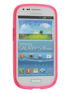 Wave Case for Samsung I8190 Galaxy S3 mini - Frosted Pink/Pink