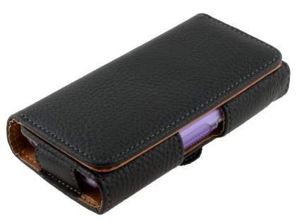 Textured Synthetic Leather Belt Pouch (Bumper Case Compatible) for Motorola DEFY XT535