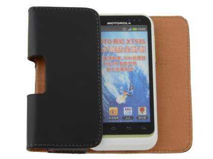 Smooth Synthetic Leather Belt Pouch for Motorola DEFY XT535