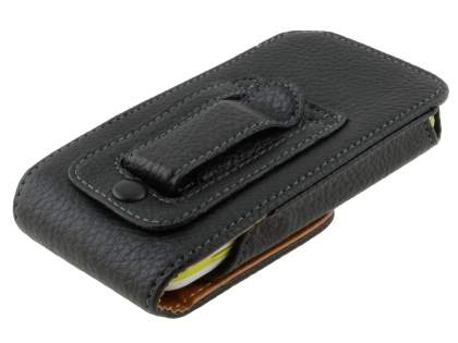 Textured Synthetic Leather Vertical Belt Pouch for Motorola DEFY XT535
