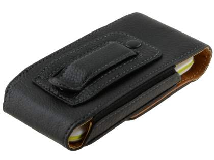 Textured Synthetic Leather Vertical Belt Pouch for Motorola DEFY XT535